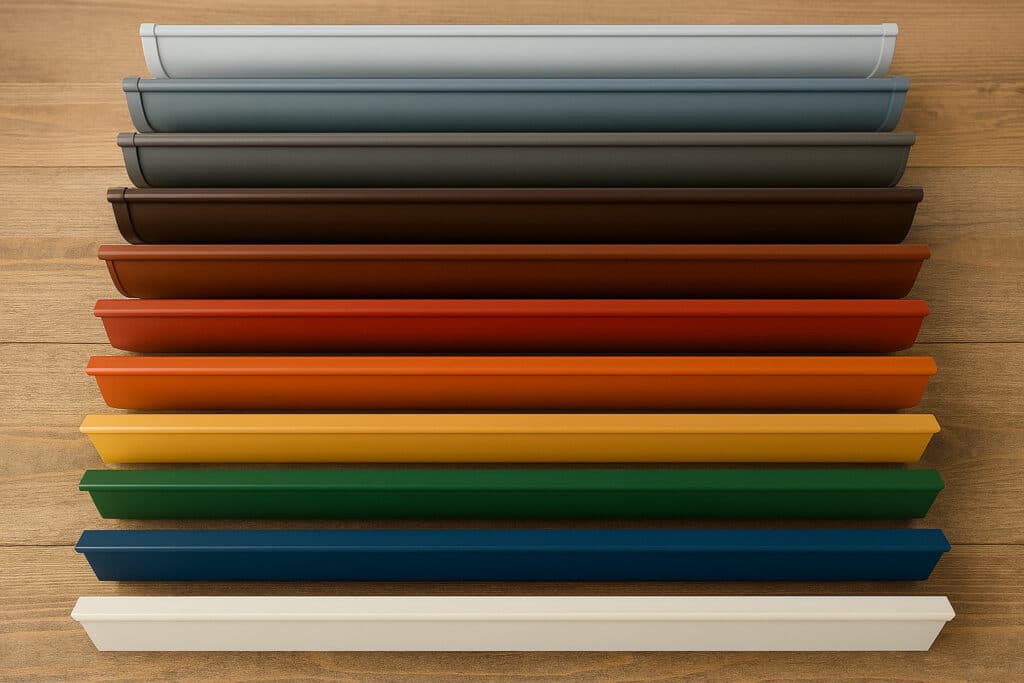 coloris gouttière alu sans soudure lyon Naveri Père et fils