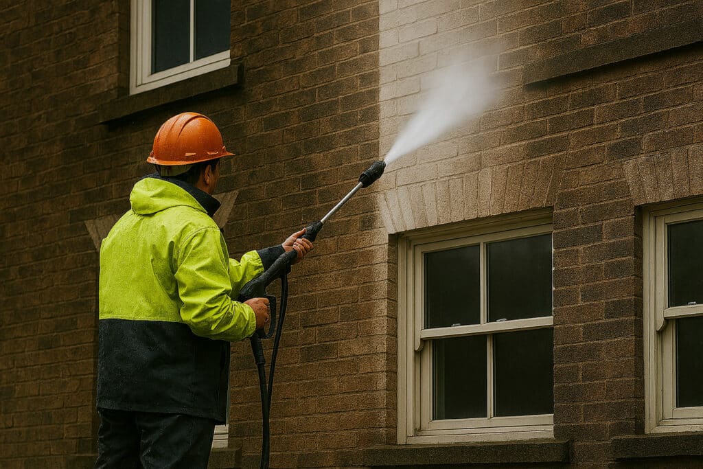 nettoyage façade Lyon couvreur Naveri Père et fils